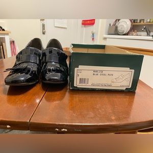 Paul Green Marlise Blue Steel Pate Patent Leather Navy pumps, 9M